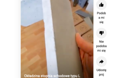 Okładzina stopnia schodowego typu L ArtisVisio – beton architektoniczny GRC – prezentacja